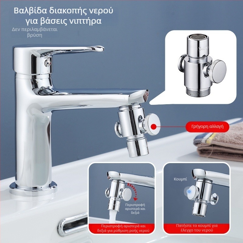 Εργαλείο επισκευής διαρροών βρύσης κουζίνας και μπάνιου, βαλβίδα διακοπής νερού με ένα άγγιγμα, συνδετήρας αντί διαρροών