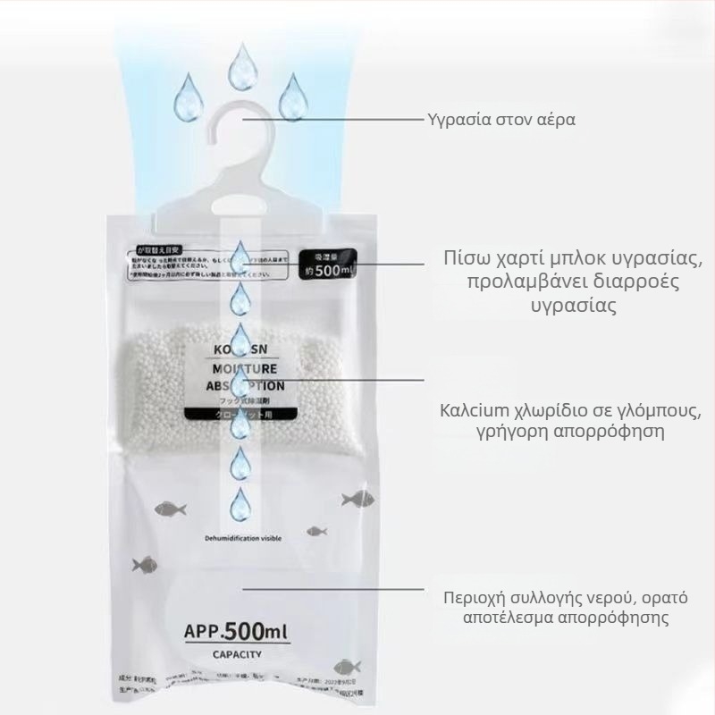Κρεμαστό σακουλάκι αποξηραντικό υγρασίας – CSDAI από Pengyi – Οικιακό αποξηραντικό, σε σακούλα