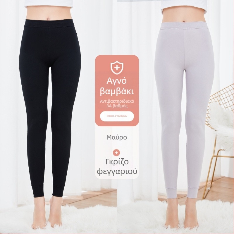 Γυναικείοι θερμικοί παντελόνες από 100% βαμβάκι, αντιβακτηριακές, ζεστές, μονόστρωτες, παχές 201–250 g/m², 95–100% βαμβάκι