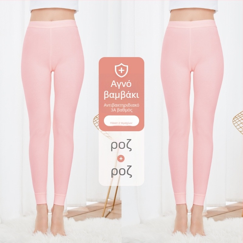 Γυναικείοι θερμικοί παντελόνες από 100% βαμβάκι, αντιβακτηριακές, ζεστές, μονόστρωτες, παχές 201–250 g/m², 95–100% βαμβάκι