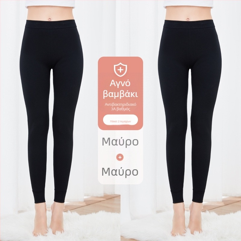 Γυναικείοι θερμικοί παντελόνες από 100% βαμβάκι, αντιβακτηριακές, ζεστές, μονόστρωτες, παχές 201–250 g/m², 95–100% βαμβάκι