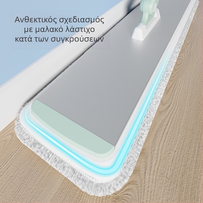 Πλατιά σφουγγαρίστρα με τηλεσκοπική λαβή από κράμα αλουμινίου, μικροϊνες, διπλή χρήση για υγρή/ξηρή καθαριότητα, αντέχει πάνω από 10 κιλά