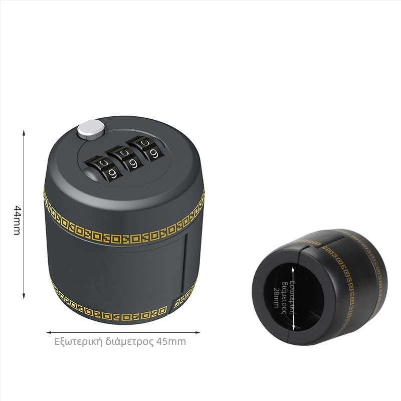 Κλειδαριά φιάλης κρασιού - Τριψήφιος κωδικός πρόσβασης, ABS πλαστικό, μοντέλο Sw8314, για φιάλες ποτών