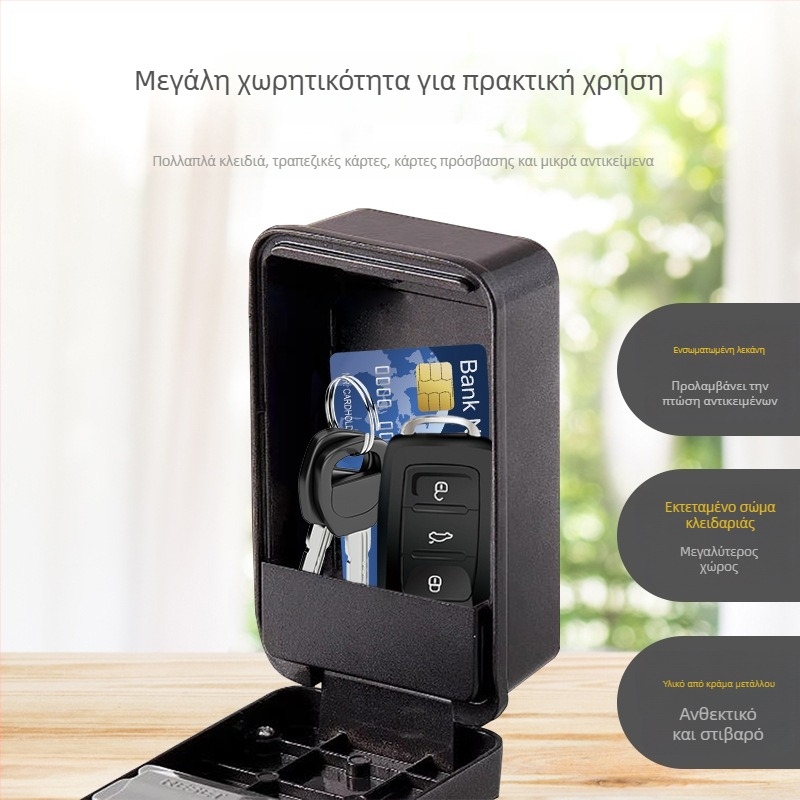 Μεταλλικό ασφαλές κιβώτιο κλειδιών με κωδικό – Μοντέλο 911, Car King; κατάλληλο για εργοτάξια, ξενώνες και αυλές (Μοντέλο: 911; Υλικό: Μέταλλο; Μάρκα: Car King; Τύπος: Κωδικό κλείδωμα; Πεδίο εφαρμογής: εργοτάξια, ξενώνες, αυλές)