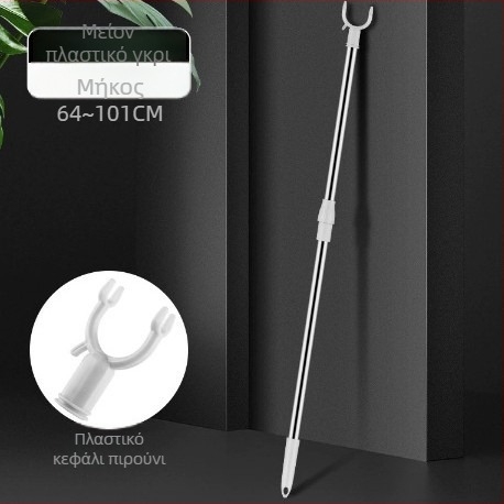 Τελεσκοπική ράγα στεγνώματος ρούχων για κοιτώνες και μπαλκόνι, PP + κράμα αλουμινίου, κυκλοφορία 2025, χωρίς μάρκα