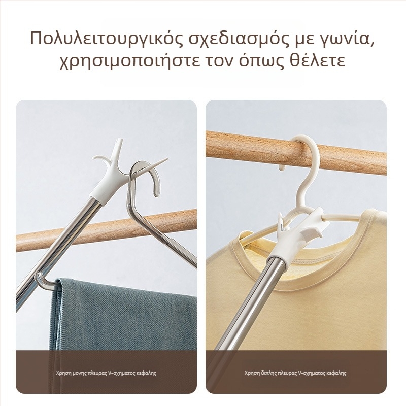 Απλώστρα ρούχων με επεκτεινόμενο βραχίονα – για μπαλκόνι, πλαστικό, μάρκα Changshu, μοντέρνο μινιμαλιστικό στυλ, κυκλοφόρησε το 2025