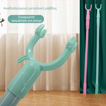 Αναδιπλούμενη ράγα κρεμάσματος από ανοξείδωτο ατσάλι για μπαλκόνι – μέταλλο, χρήση μπαλκόνι, μοντέρνος μινιμαλισμός