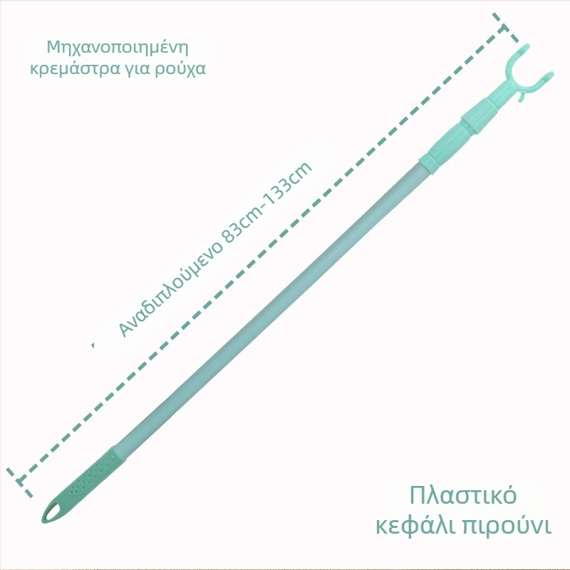 Αναδιπλούμενη ράγα κρεμάσματος από ανοξείδωτο ατσάλι για μπαλκόνι – μέταλλο, χρήση μπαλκόνι, μοντέρνος μινιμαλισμός