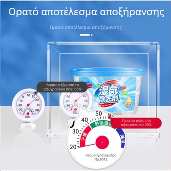 Οικιακός αφυγραντήρας και αποξηραντικό για εσωτερική χρήση — κουτί απορρόφησης υγρασίας και σακουλάκι αποξηραντικού για ντουλάπες και κοιτώνες
