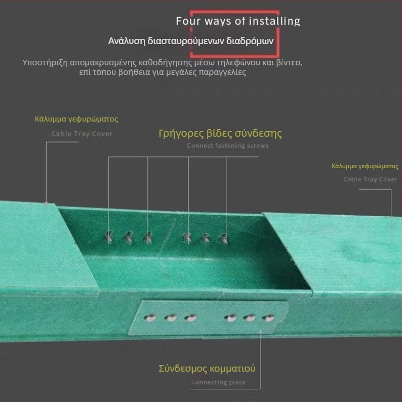 Δίοδος καλωδίων από ίνες γυαλιού, τύπος σκάλας, φλογοανθεκτική, με μεγάλο εύρος, προσαρμόσιμη — Fengneng