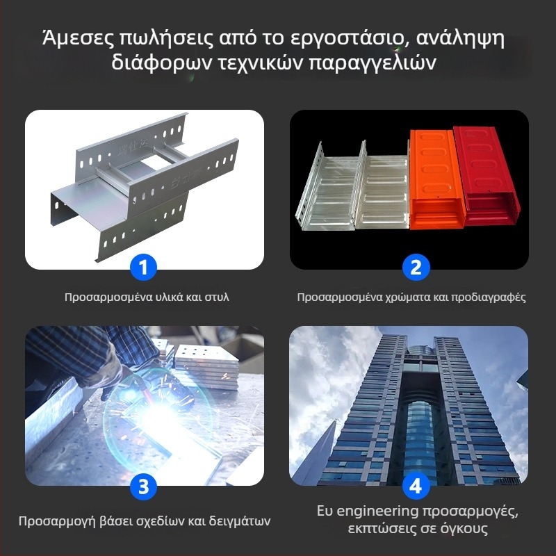 Feirui υαλοβάμβακτος σκαλωτή σχάρα καλωδίων εξωτερική χρήση, πυροπροστατευτική και ανθεκτική στη διάβρωση, CE πιστοποιημένο, προσαρμοζόμενο, για μεταφορά και διανομή ηλεκτρικής ενέργειας