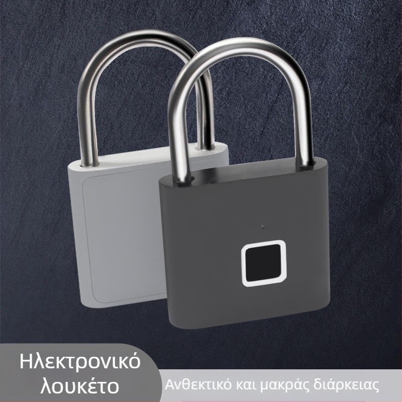 Έξυπνο λουκέτο με δακτυλικό αποτύπωμα για γραφεία, συρταριέρες, αποσκευές και κοιτώνες • αποθήκευση 20–30 δακτυλικών αποτυπωμάτων • >100000 ξεκλειδώματα • σάρωση <0,5 δευτερόλεπτα • ψευδής αναγνώριση <0,01% • θερμοκρασία λειτουργίας -10 έως 50°C