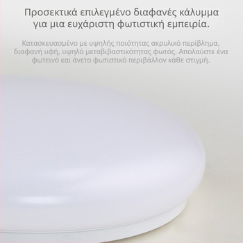 Φωτιστικό οροφής, στρογγυλό LED φωτιστικό για διαδρόμους και μπάνια, μοντέρνος μινιμαλιστικός σχεδιασμός, 220V, εμβέλεια 5–10 m²