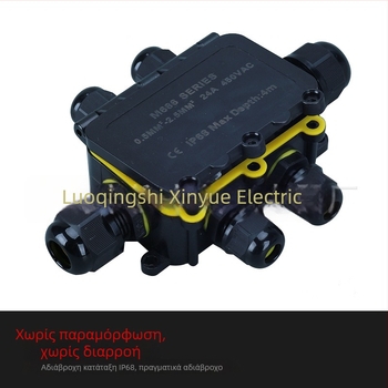 Εξωτερικός συνδετήρας LED φωτών IP68, αδιάβροχος, νάιλον PA66, 4P/6P/2P/5P/3P, 24A 450V