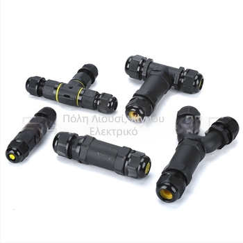 Εξωτερικός συνδετήρας LED φωτών IP68, αδιάβροχος, νάιλον PA66, 4P/6P/2P/5P/3P, 24A 450V