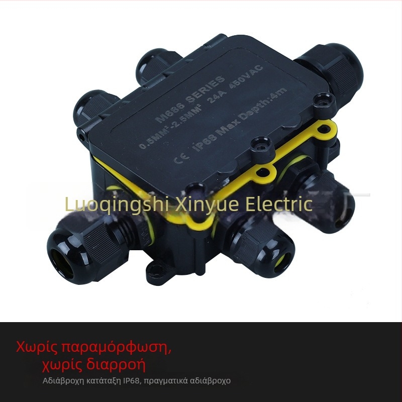 Εξωτερικός συνδετήρας LED φωτών IP68, αδιάβροχος, νάιλον PA66, 4P/6P/2P/5P/3P, 24A 450V