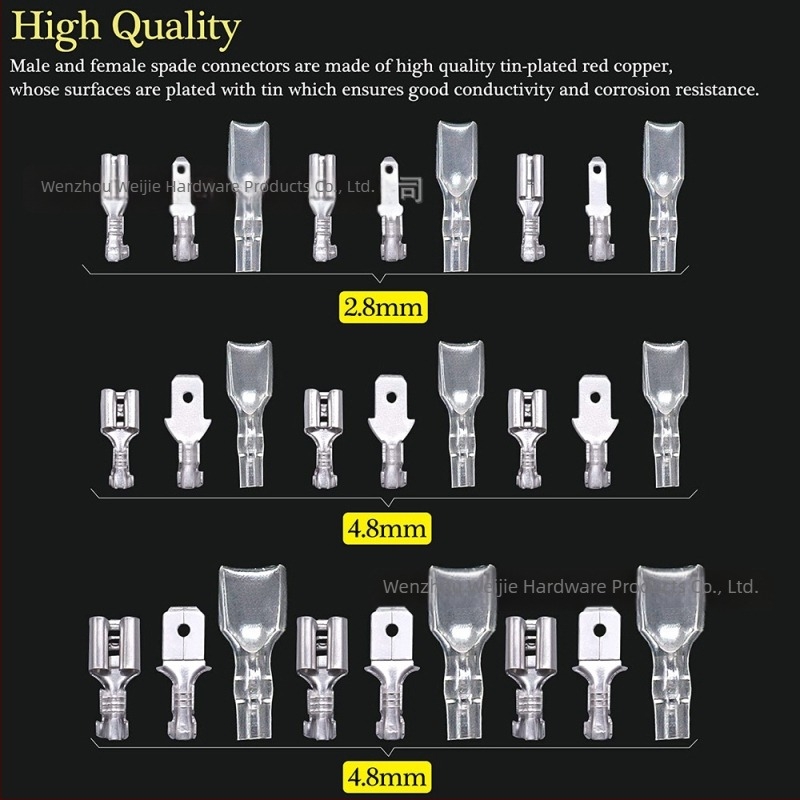 Weijie Plug-in Σετ Τερματικών, 1 Πόλος, Crimp Διεπαφή, Για Καλωδιακά Τερματικά