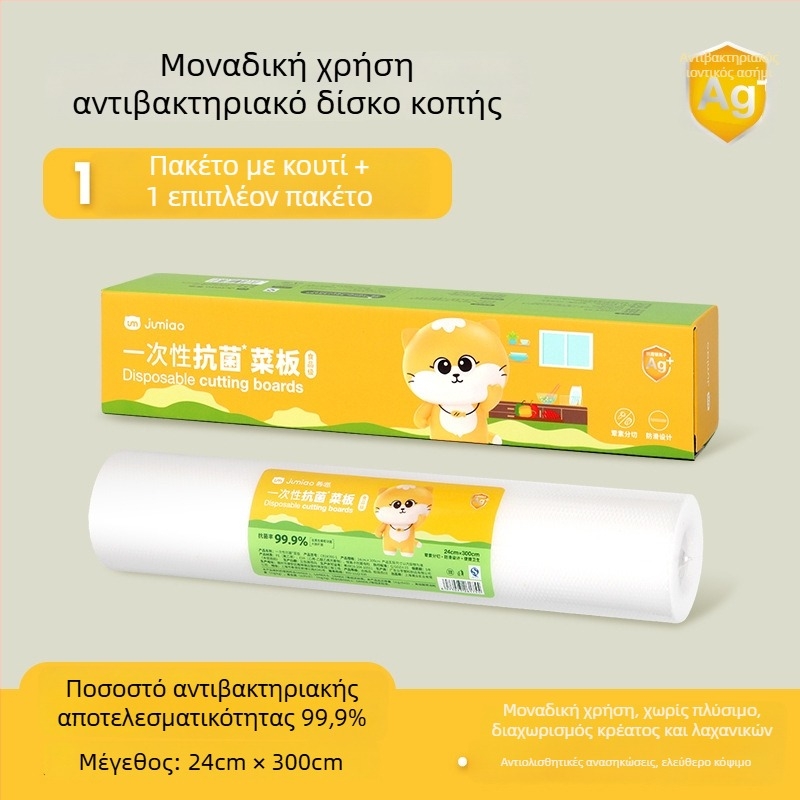 Μίας χρήσης πλαστική επιφάνεια κοπής Ju Meow – αντιολισθητική, αντιβακτηριακή; οικιακή και φορητή χρήση; προέλευση Γκουανγκντονγκ; κυκλοφόρησε το καλοκαίρι του 2021