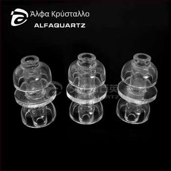 Κρυσταλλικός γυάλινος μονωτήρας-ρεактор, ανθεκτικός σε υψηλές θερμοκρασίες, ημιαγωγός υψηλής καθαρότητας, Elfa Quartz