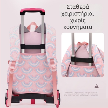 Natural Fish Αποσπώμενο Σχολικό Τσαντάκι για Μαθήτριες Δημοτικού, Μοντέλο 5159, Ριγέ Oxford με Εσωτερική Επένδυση Πολυεστέρα, Ανθεκτικό στη Φθορά, Προστασία από Κλοπή, Αντοχή σε Σεισμούς