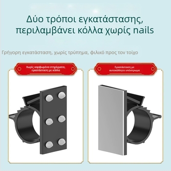 Αυτοκόλλητος κλιπ σωλήνα για νερό και αποχέτευση — Στερέωση χωρίς διάτρηση, Μοντέλο Fixed pipe clamp, Κωδικός Gdgka-1, Υλικό PVC, Κατασκευή Regular Fit, Μάρκα Neck strength