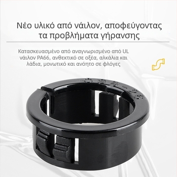 Κλιπ προστασίας καλωδίων ανοιχτής σχεδίασης, από νάιλον πλαστικό, για πίνακες κατανομής