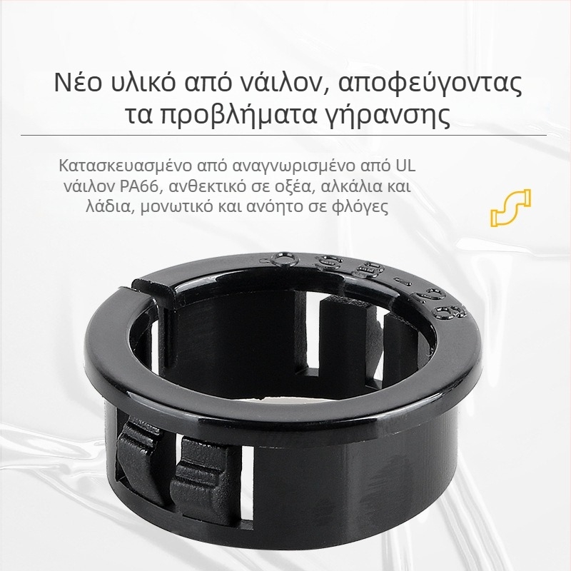 Κλιπ προστασίας καλωδίων ανοιχτής σχεδίασης, από νάιλον πλαστικό, για πίνακες κατανομής