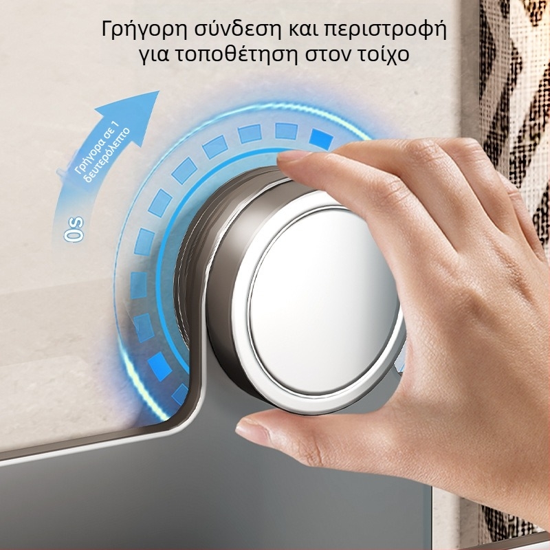 Δοχείο για οδοντόβουρτσες και κύπελλο γαργάρου, τοίχο-εγκαταστημένο, σετ δύο τεμαχίων (Μάρκα Baihan, Υλικό Space Aluminum, Διακόσμηση επιφάνειας: Ψεκαστό Πλαστικό, Στυλ: Μοντέρνα Απλότητα)