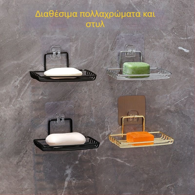 Δοχείο σαπουνιού από ανοξείδωτο ατσάλι τοποθετούμενο σε τοίχο - διπλό διαμέρισμα, σετ δύο τεμαχίων, CE πιστοποιημένο