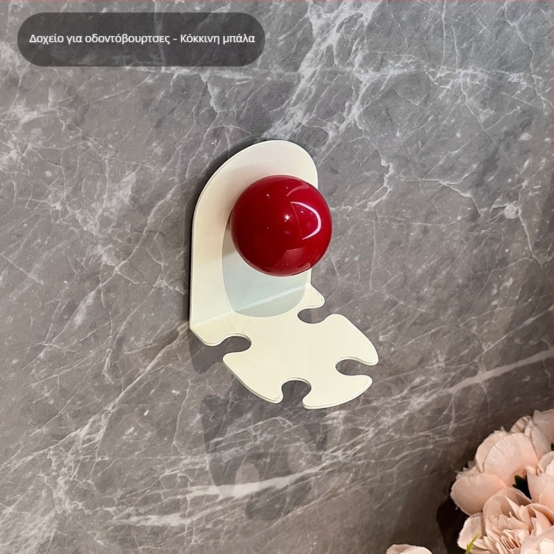 Θήκη οδοντόβουρτσας τοίχου, μαγνητική προσκόλληση, πλαστικό, με δυνατότητα λογότυπου