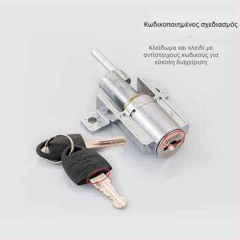 Τριπλή κλειδαριά ντουλαπιών — Μοντέλο: Τριπλή κλειδαριά ντουλαπιών; Υλικό: Χάλυβας ψυχρής έλασης; Περιορισμός εφαρμογής: Σιδερένιες τριπλές ντουλαπες με συρτάρια; Μάρκα: Hui Pan