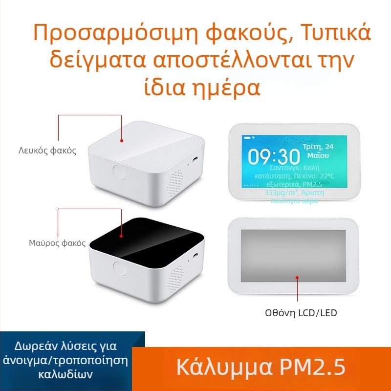 Κέλυφος ανιχνευτή CO και φορμαλδεΰδης: PM2.5 αισθητήρας, αισθητήρας θερμοκρασίας-υγρασίας, παρακολούθηση ποιότητας αέρα, ABS+PC περίβλημα