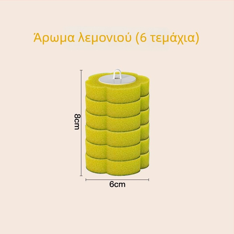 Βούρτσα τουαλέτας μίας χρήσης με σετ κεφαλών αντικατάστασης, κρεμάμενη στον τοίχο, χωρίς νεκρές γωνίες; Saint-wang πλαστικό, μοντέρνος απλός σχεδιασμός