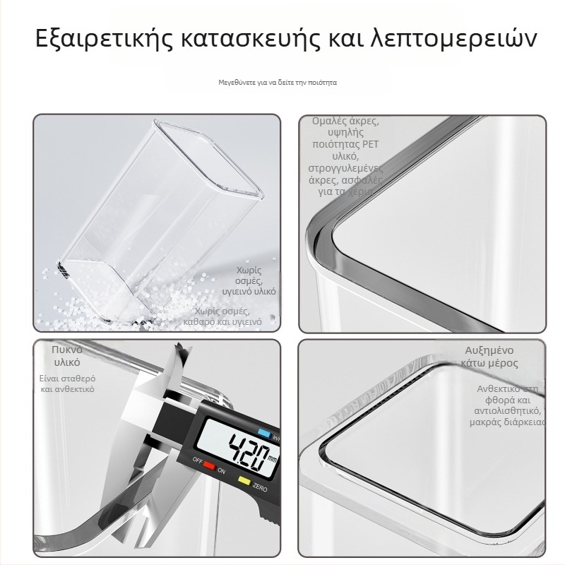 Δοχείο αποθήκευσης αυγών για την πλευρική πόρτα του ψυγείου, διατήρηση φρεσκάδας φρούτων και λαχανικών, κατηγορία τροφίμων, PET υλικό, οργάνωση κουζίνας