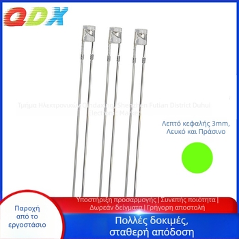 LED με επίπεδη κεφαλή, άμεση σύνδεση, τσιπ San’an, 1.8–2.2 V, 20 mA