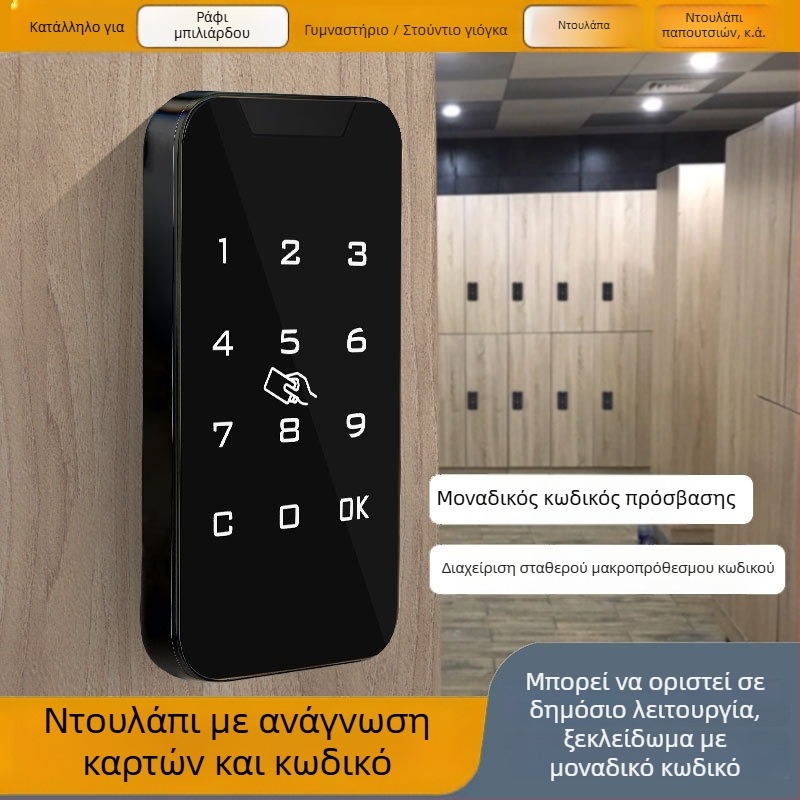 Ντουλάπι αποθήκευσης με ηλεκτρονική κλειδαριά κωδικού – Πλαστικό, Μοντέλο 1703-plastic, Σύγχρονο μινιμαλιστικό στυλ