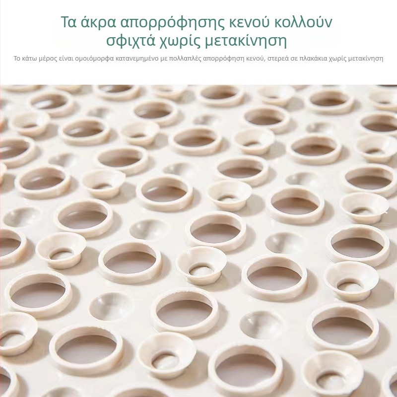 Τετράγωνο αντιολισθητικό χαλάκι μπάνιου με βεντούζες – μοντέρνο μινιμαλιστικό στυλ