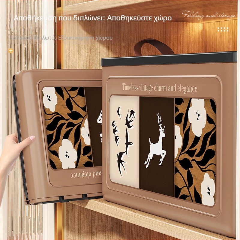 Κουτί αποθήκευσης PP, χρησιμοποιημένο, με χερούλι, αναδιπλούμενο, αδιάβροχο, φορητό, πολυλειτουργικό με διαχωριστικά