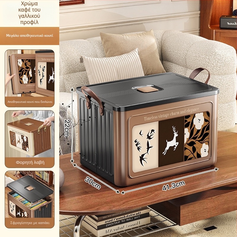 Κουτί αποθήκευσης PP, χρησιμοποιημένο, με χερούλι, αναδιπλούμενο, αδιάβροχο, φορητό, πολυλειτουργικό με διαχωριστικά