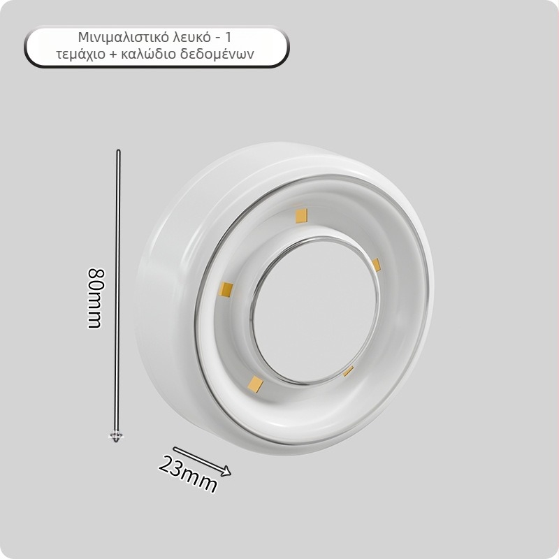 Λαμπτήρας UV αποστείρωσης τουαλέτας, μικρός αυτόματος απολυμαντής με εξουδετέρωση οσμών, Agada, επαγωγικός διακόπτης, ABS + μπαταρία λιθίου, 220V, διάρκεια ζωής 50 ετών