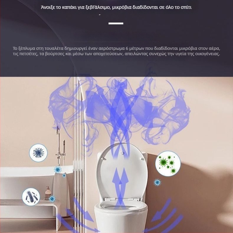 Λάμπα UV απολύμανσης Toilet Guard, επαναφορτιζόμενη