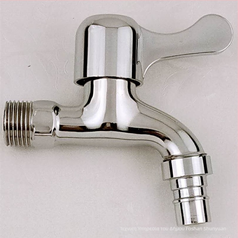 Νεροχύτης κουζίνας για κρύο νερό, μονόχειρας, κατάλληλος για σύνδεση με πλυντήριο ρούχων και νεροχύτη μπαταρίας, κεραμικός βαλβιδικός έμβολος, σώμα από χαλκό, μέγ. θερμοκρασία 60°C, πίεση 1.6 MPa