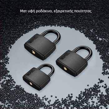 Οικιακό λουκέτο με σώμα από σίδηρο και χαλκό πυρήνα, μοντέλο W-Black-TK, για πύλες, αποθήκες, φορτηγά, φυλακές, ντουλάπες, αποσκευές, σχολεία και εργοτάξια.