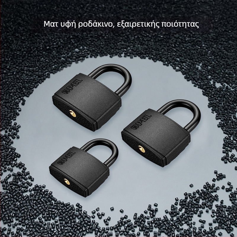 Οικιακό λουκέτο με σώμα από σίδηρο και χαλκό πυρήνα, μοντέλο W-Black-TK, για πύλες, αποθήκες, φορτηγά, φυλακές, ντουλάπες, αποσκευές, σχολεία και εργοτάξια.