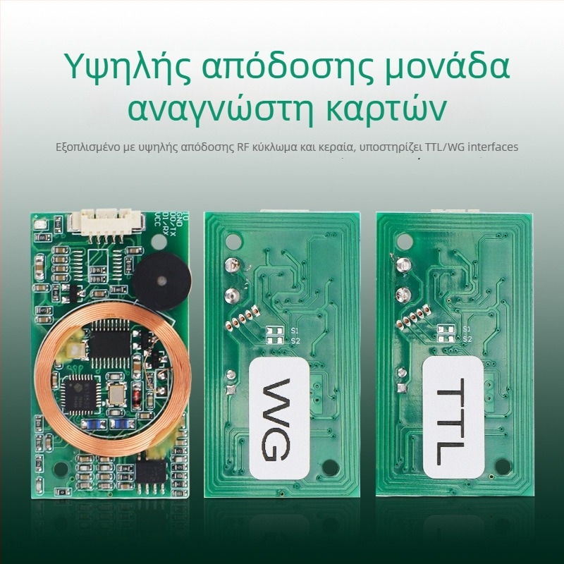 Μονάδα αναγνώστη καρτών RFID διπλής συχνότητας με IDIC κάρτα, TTL σειριακή διεπαφή, WG διεπαφή, μη επαφής αναγνώστης, ταχύτητα σάρωσης 1/60 δευτερόλεπτο