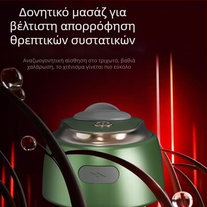 Ηλεκτρικός εφαρμοστής μαλλιών με ρόλλερ για αιθέριο έλαιο φροντίδας τριχωτού, μοντέλο 665, βάρος 35–40 g, διαστάσεις 7.8 × 5.6 × 5.2 cm, Απόδοση: έλεγχος λιπαρότητας, κατά της πιτυρίδας, κατά του κνησμού, καταπραϋνση τριχωτού