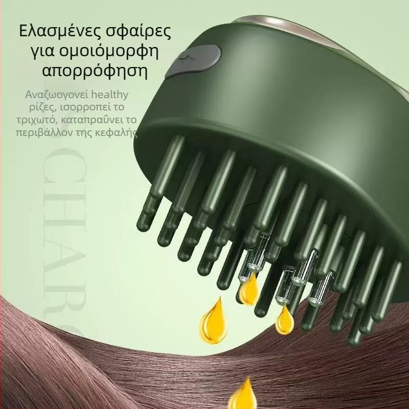 Ηλεκτρικός εφαρμοστής μαλλιών με ρόλλερ για αιθέριο έλαιο φροντίδας τριχωτού, μοντέλο 665, βάρος 35–40 g, διαστάσεις 7.8 × 5.6 × 5.2 cm, Απόδοση: έλεγχος λιπαρότητας, κατά της πιτυρίδας, κατά του κνησμού, καταπραϋνση τριχωτού