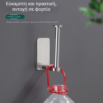 Ανοξείδωτος χαρτοδοχέας τουαλέτας 304, τοίχο-μονταρισμένος, αυτοκόλλητος, τετράγωνος σχεδιασμός, Yong Qi