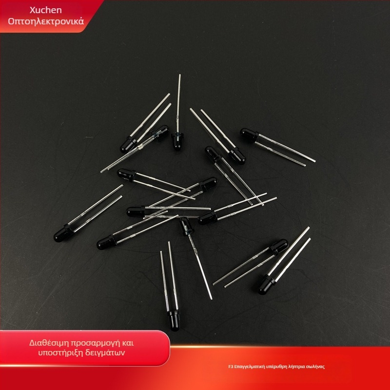 F3 σωληνάριο λήψης υπέρυθρων – μοντέλο F3; τάση 2.7–2.8 V; ρεύμα 20 mA; μήκος κύματος 850/940 nm; ισχύς 0.06 W