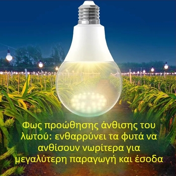 Φωτιστικό LED πλήρους φάσματος για ανάπτυξη φυτών, 32 LED, 2015 lm, είσοδος 220V, τσιπ Mullinsen, διάρκεια ζωής 30000 h